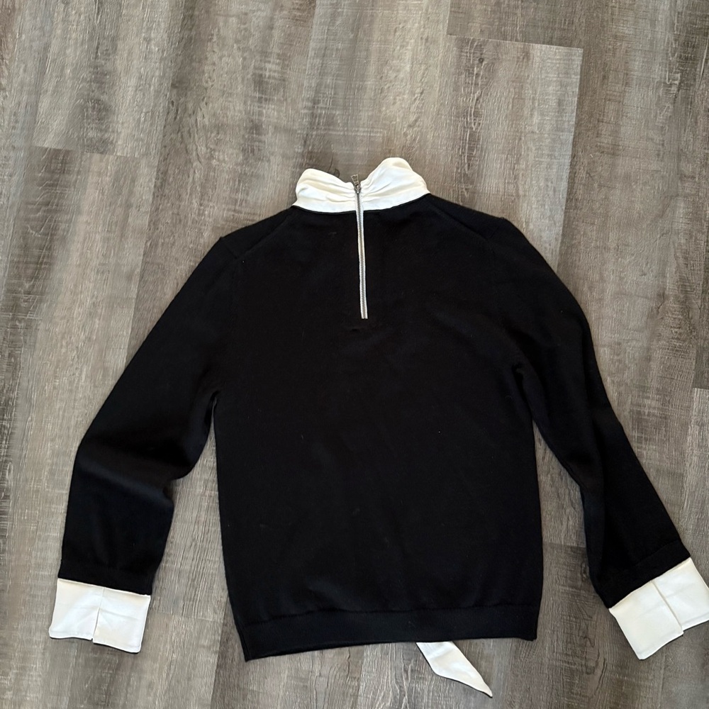 Alice and Olivia Zani Bow Collar Sweater Size M - Picture 13 of 16
